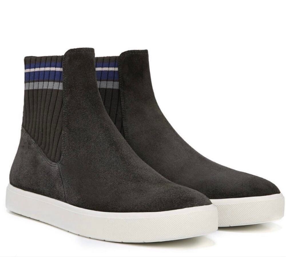 Women’s 7.5. VINCE Coleman Suede High-Top Pull-On Sneaker